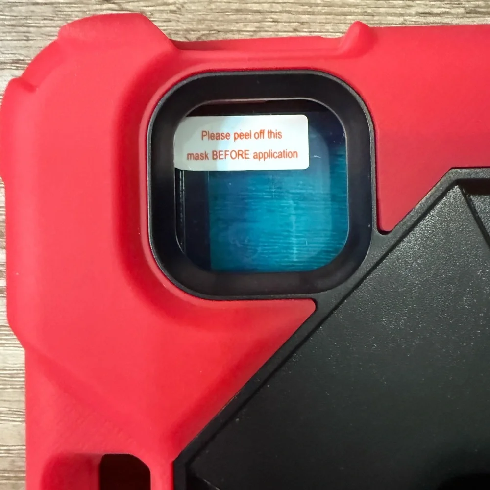 Rugged Red and Black Tablet Case